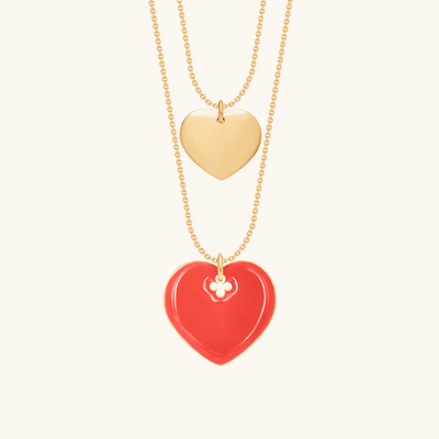 Pair of Hearts Necklace Set - Lilou Paris US
