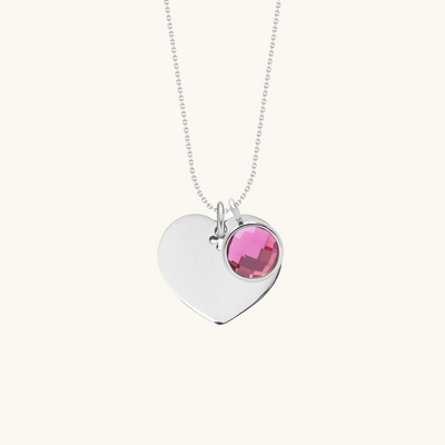 Quartz Heart Pendant Necklace - Lilou Paris US