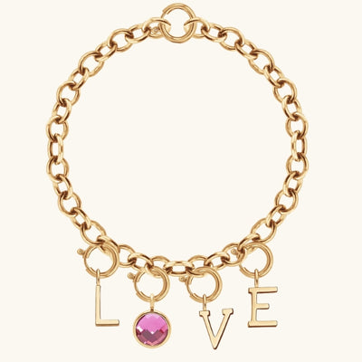 Love Story Bracelet with Rose Quartz - Lilou Paris US