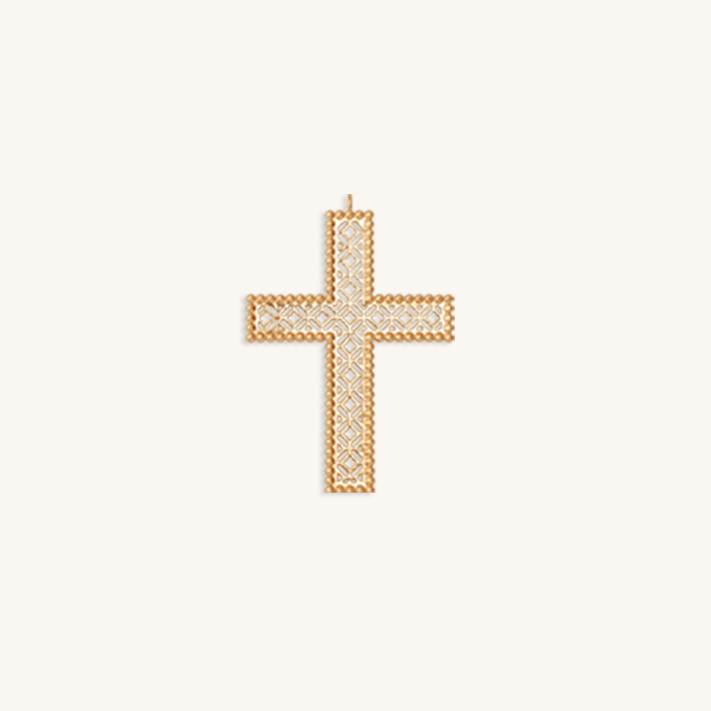 Baroque Cross Pendant - Lilou Paris US