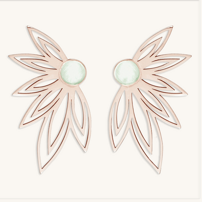 Sunshine Earrings with Green Amethyst - Lilou Paris US