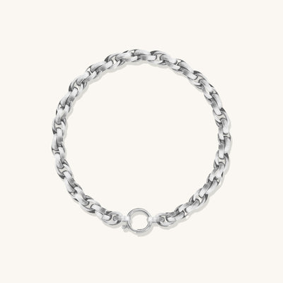 20 cm Silver Chain Bracelet no.2 - Lilou Paris US