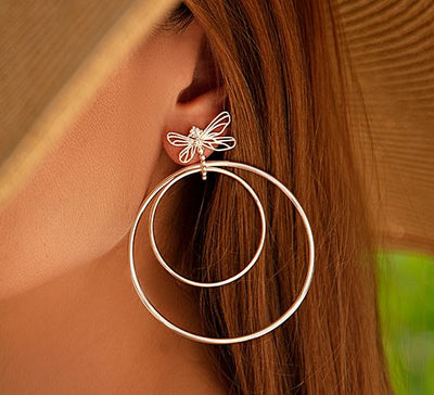 Big Dragonfly Earrings - Lilou Paris US